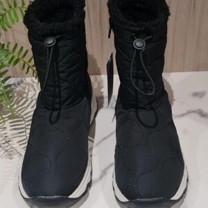 Marks & Spencer Black Quilted Winter Boots